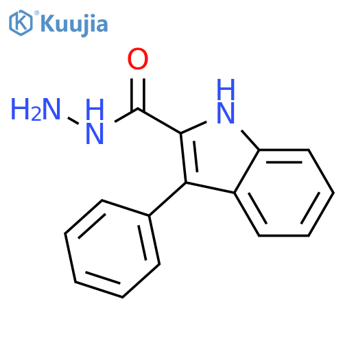 3-Phenyl-1H-indole-2-carbohydrazide structure