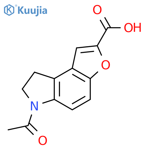 6H-Furo[3,2-e]indole-2-carboxylic acid, 6-acetyl-7,8-dihydro- structure