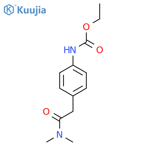 ethyl N-{4-[(dimethylcarbamoyl)methyl]phenyl}carbamate structure