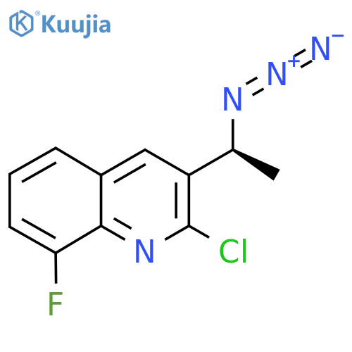 (S)-3-(1-Azidoethyl)-2-chloro-8-fluoroquinoline structure