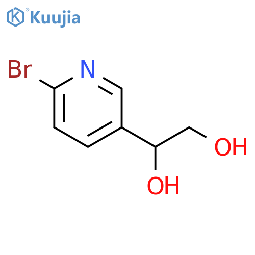 1-(6-bromopyridin-3-yl)ethane-1,2-diol structure