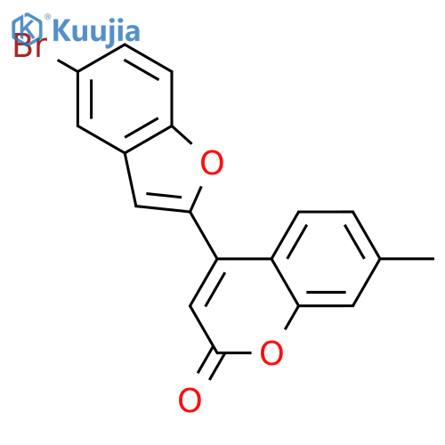 4-(5-bromo-1-benzofuran-2-yl)-7-methyl-2H-chromen-2-one structure