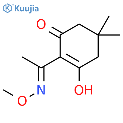 2-Cyclohexen-1-one,3-hydroxy-2-[1-(methoxyimino)ethyl]-5,5-dimethyl- structure