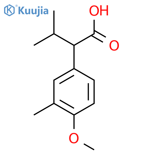 2-(4-methoxy-3-methylphenyl)-3-methylbutanoic acid structure