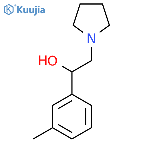 1-Pyrrolidineethanol, α-(3-methylphenyl)- structure