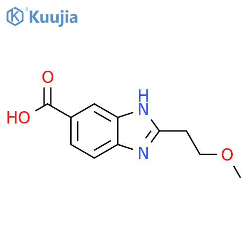 1H-Benzimidazole-6-carboxylic acid, 2-(2-methoxyethyl)- structure