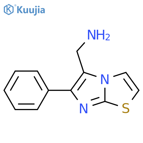 [(6-phenylimidazo[2,1-b][1,3]thiazol-5-yl)methyl]amine structure