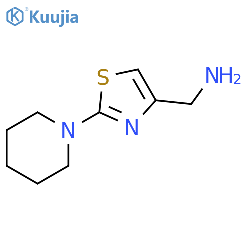 C-(2-Piperidin-1-yl-thiazol-4-yl)-methylamine structure