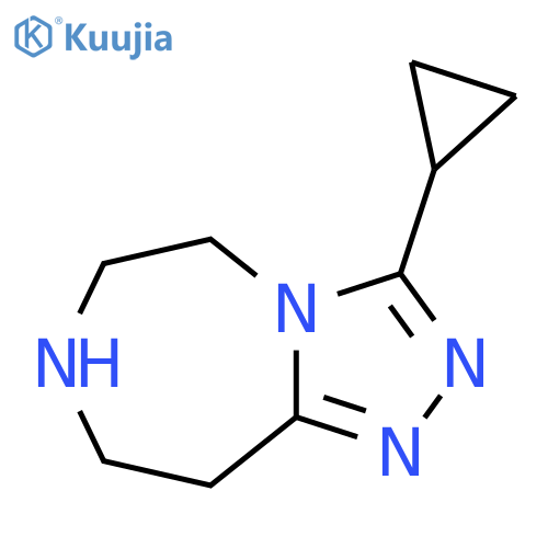 3-Cyclopropyl-6,7,8,9-tetrahydro-5H-[1,2,4]triazolo[4,3-d][1,4]diazepine structure