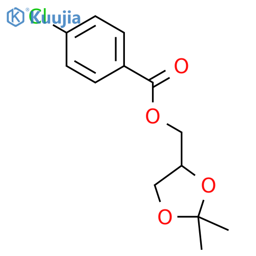 (2,2-Dimethyl-1,3-dioxolan-4-yl)methyl 4-chlorobenzoate structure