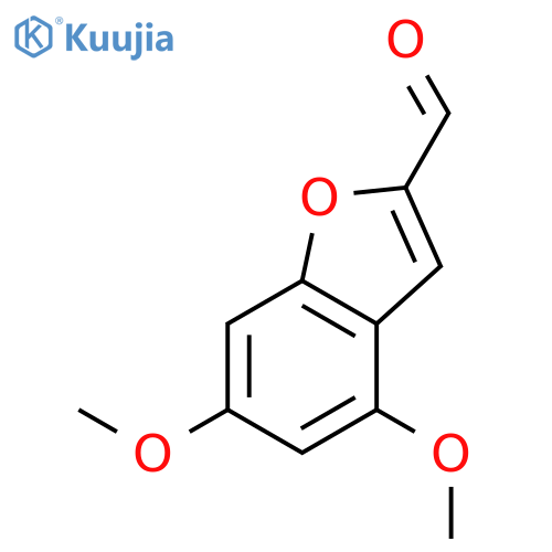 2-Benzofurancarboxaldehyde, 4,6-dimethoxy- structure