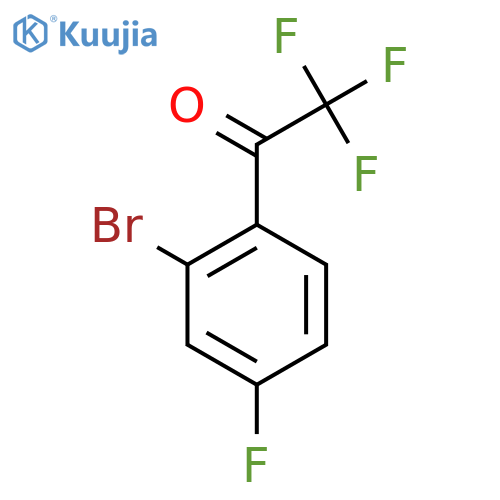 1-(2-bromo-4-fluorophenyl)-2,2,2-trifluoroethan-1-one structure