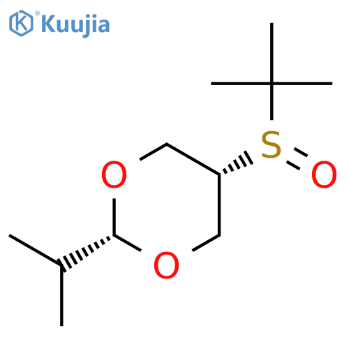 1,3-Dioxane, 5-[(1,1-dimethylethyl)sulfinyl]-2-(1-methylethyl)-, cis-(±)- structure