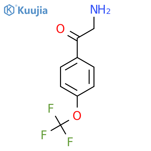 2-Amino-1-4-(trifluoromethoxy)phenylethanone structure