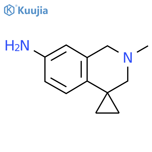 2'-Methyl-2',3'-dihydro-1'H-spiro[cyclopropane-1,4'-isoquinolin]-7'-amine structure