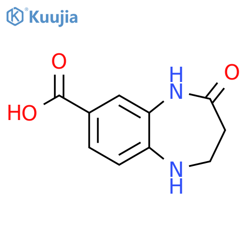 4-oxo-2,3,4,5-tetrahydro-1H-1,5-benzodiazepine-7-carboxylic acid structure