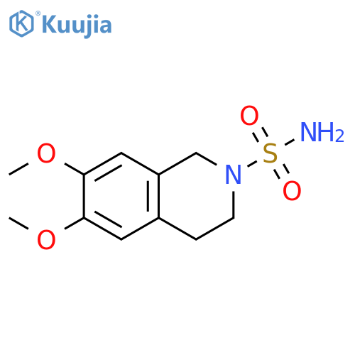 6,7-dimethoxy-1,2,3,4-tetrahydroisoquinoline-2-sulfonamide structure