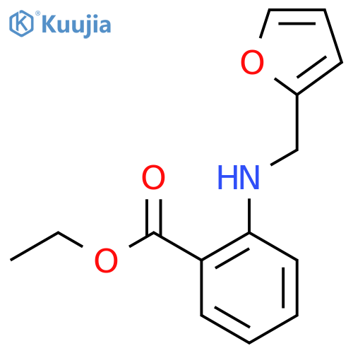 ethyl 2-{(furan-2-yl)methylamino}benzoate structure