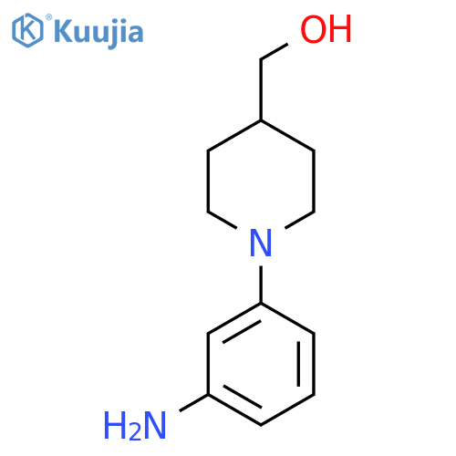 [1-(3-Aminophenyl)piperidin-4-yl]methanol structure