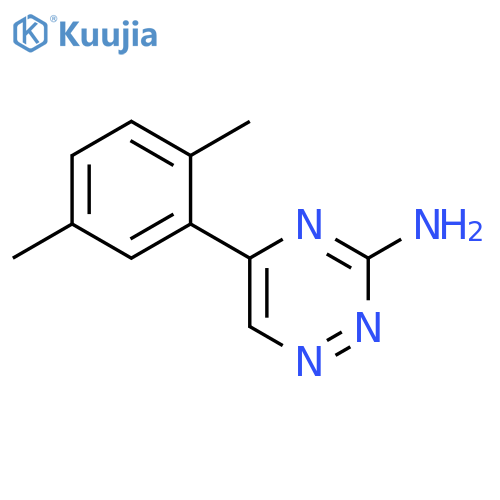 5-(2,5-dimethylphenyl)-1,2,4-triazin-3-amine structure