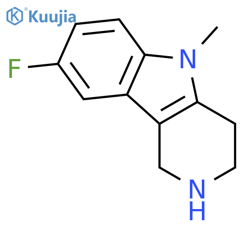8-Fluoro-5-methyl-2,3,4,5-tetrahydro-1H-pyrido4,3-bindole structure