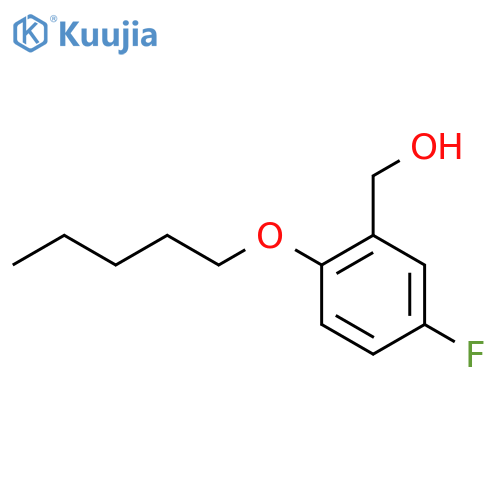 5-Fluoro-2-n-pentoxybenzyl alcohol structure