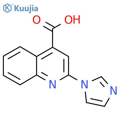 2-(1H-Imidazol-1-yl)quinoline-4-carboxylic acid structure