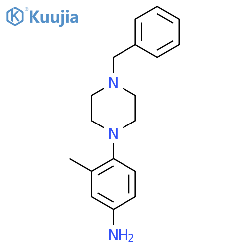4-(4-Benzyl-1-piperazinyl)-3-methylphenylamine structure