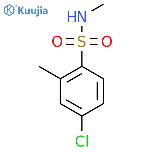 4-Chloro-n,2-dimethylbenzene-1-sulfonamide structure
