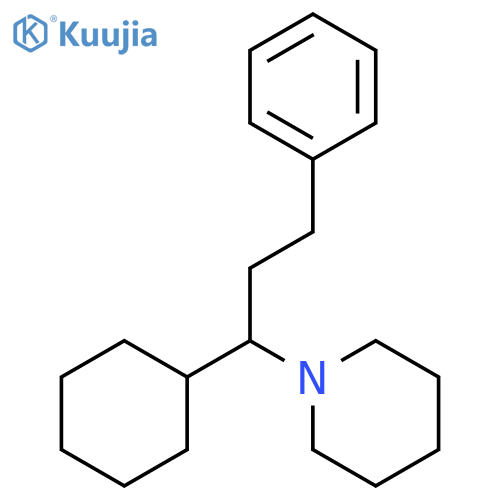 1-(1-Cyclohexyl-3-phenylpropyl)piperidine structure