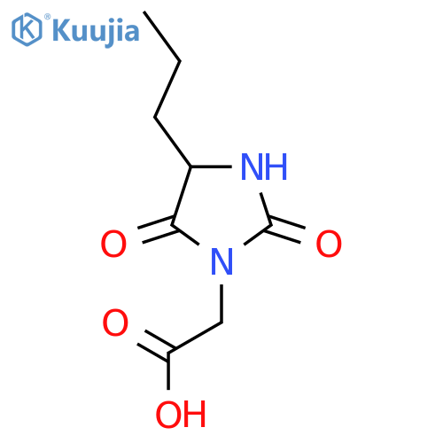2-(2,5-Dioxo-4-propylimidazolidin-1-yl)acetic acid structure