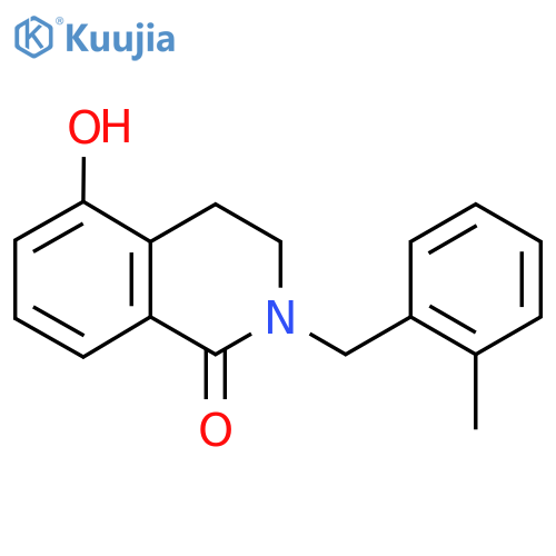 5-hydroxy-2-(2-methylbenzyl)-3,4-dihydroisoquinolin-1(2H)-one structure