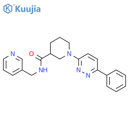 1-(6-phenylpyridazin-3-yl)-N-[(pyridin-3-yl)methyl]piperidine-3-carboxamide structure