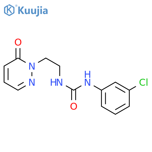 1-(3-chlorophenyl)-3-[2-(6-oxo-1,6-dihydropyridazin-1-yl)ethyl]urea structure