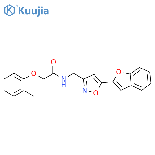 Acetamide, N-[[5-(2-benzofuranyl)-3-isoxazolyl]methyl]-2-(2-methylphenoxy)- structure