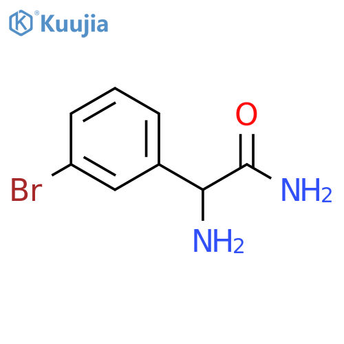 2-amino-2-(3-bromophenyl)acetamide structure