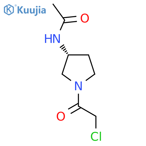N-[(R)-1-(2-Chloro-acetyl)-pyrrolidin-3-yl]-acetamide structure
