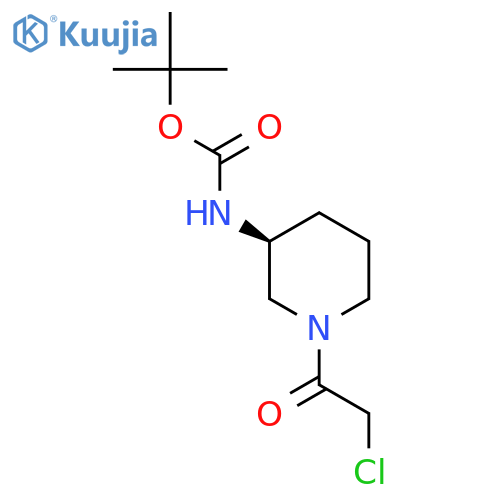 [(S)-1-(2-Chloro-acetyl)-piperidin-3-yl]-carbamic acid tert-butyl ester structure
