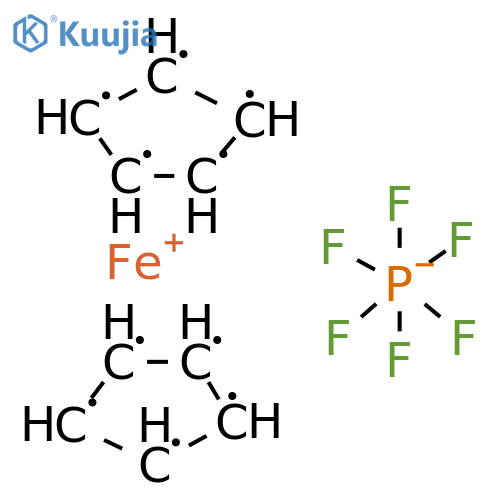FERROCENIUM HEXAFLUOROPHOSPHATE structure