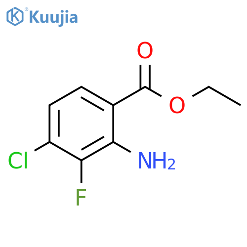 Benzoic acid, 2-amino-4-chloro-3-fluoro-, ethyl ester structure
