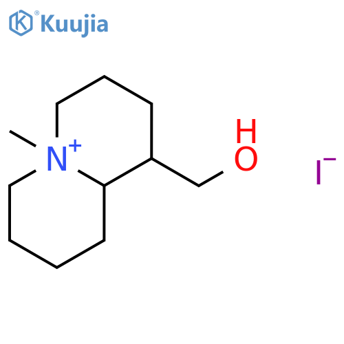 2H-Quinolizinium, octahydro-1-(hydroxymethyl)-5-methyl-, iodide structure