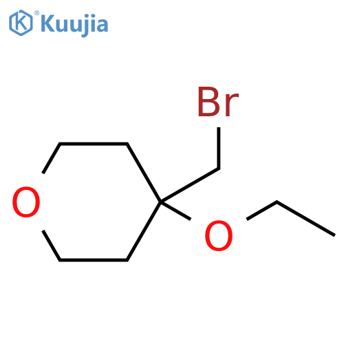 4-(bromomethyl)-4-ethoxyoxane structure