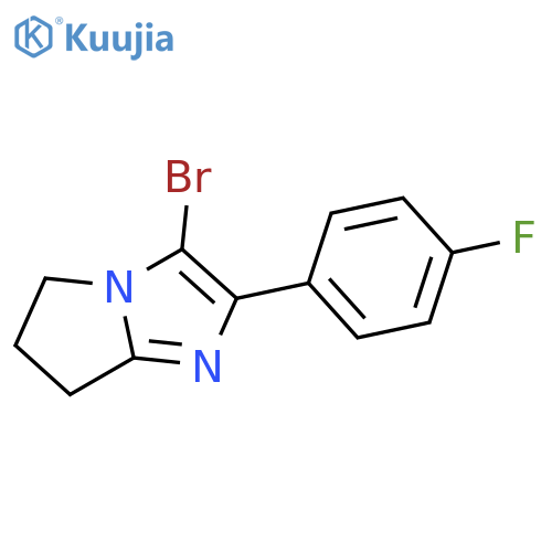 5H-Pyrrolo[1,2-a]imidazole, 3-bromo-2-(4-fluorophenyl)-6,7-dihydro- structure