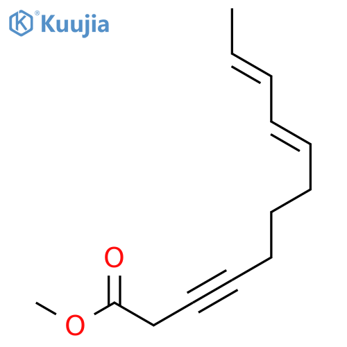 8,10-Dodecadien-3-ynoic acid, methyl ester, (E,E)- structure