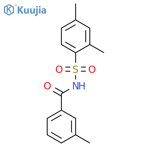 BENZAMIDE, N-[(2,4-DIMETHYLPHENYL)SULFONYL]-3-METHYL- structure