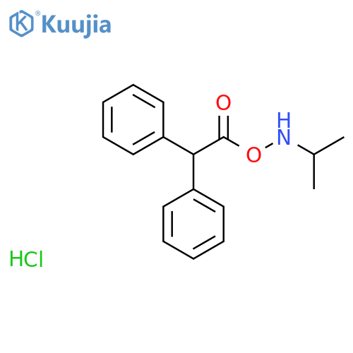 2-Propanamine, N-[(diphenylacetyl)oxy]-, hydrochloride structure