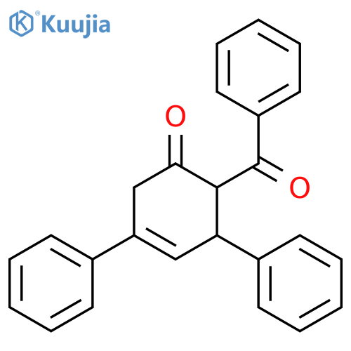 6-benzoyl-3,5-diphenylcyclohex-3-en-1-one structure
