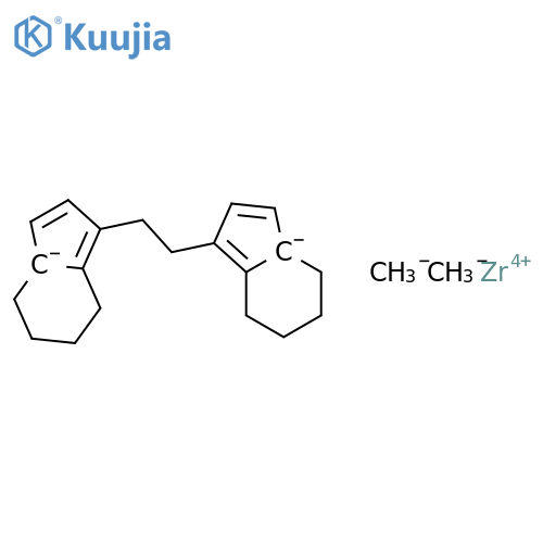 Zirconium,[1,2-ethanediylbis[(1,2,3,3a,7a-h)-4,5,6,7-tetrahydro-1H-inden-1-ylidene]]dimethyl- structure