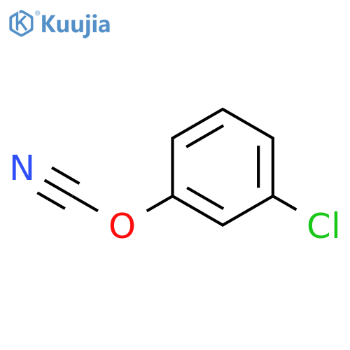 Cyanic acid, 3-chlorophenyl ester structure
