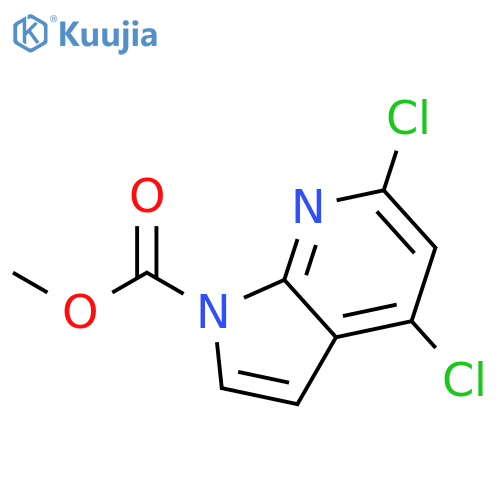4,6-Dichloro-1H-pyrrolo2,3-bpyridine-1-carboxylic Acid Methyl Ester structure